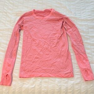 lululemon athletica Pink Long Sleeve Tee
